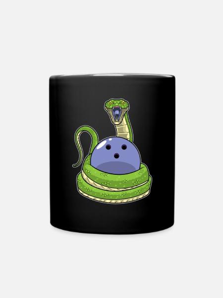 Schlange Bowling Bowlingkugel - Tasse einfarbig - Schwarz