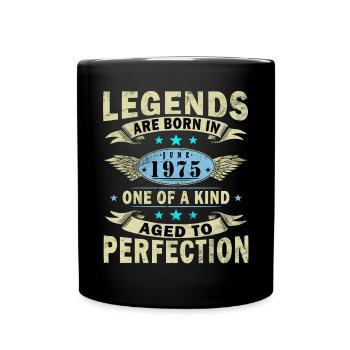 Juin 1975 Jubilé 1975 Légendes Juin - Mug uni - noir - Devant