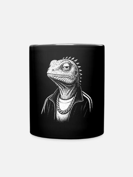 Street-Style Echse - Tasse einfarbig - Schwarz