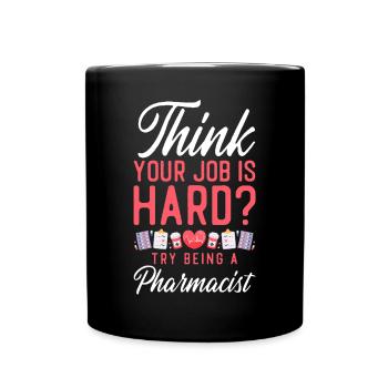 Pharmacy Tech Technician - Full Colour Mug - black - Front
