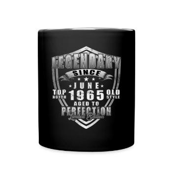 June 1965 Original 1965 Anniversary 1965 June - Full Colour Mug - black - Front