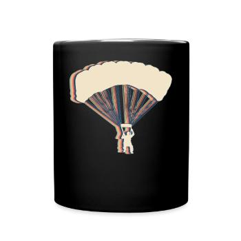 Parachutistes parachutistes - Mug uni - noir - Devant