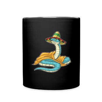 Snake Sombrero - Full Colour Mug - black - Front
