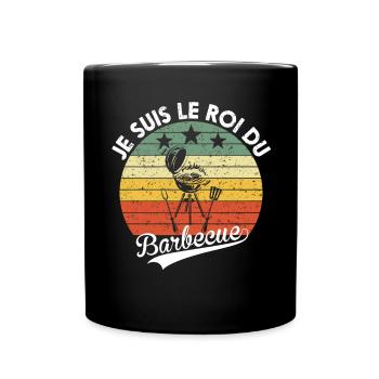 Papa Cadeau Barbecue Drôle Humour Fête des Pères - Mug uni - noir - Devant
