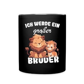 Nachwuchs Verkünden | Ich Werde Großer Bruder 2027 - Tasse einfarbig - Schwarz - Vorne