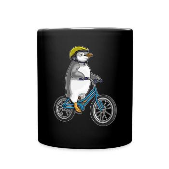 Vélo pingouin - Mug uni - noir - Devant