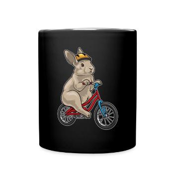 Vélo Rabbit - Mug uni - noir - Devant