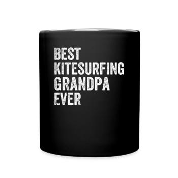 Meilleur grand-père kitesurfeur de tous les temps - Kiteboarding - Mug uni - noir - Devant