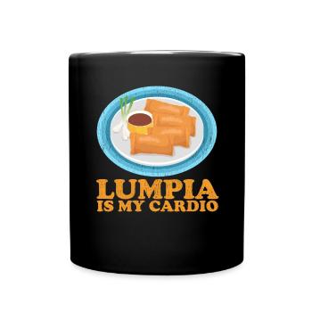 Lumpia Loempia Spring Roll Gifts - Full Colour Mug - black - Front