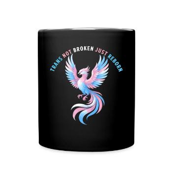 Trans Phoenix – Pas brisé, renaît - Mug uni - noir - Devant