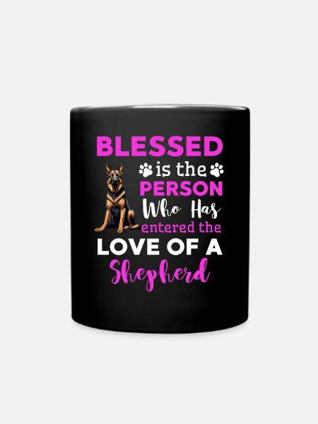 Deutscher Schäferhund Hunde Spruch - Tasse einfarbig - Schwarz