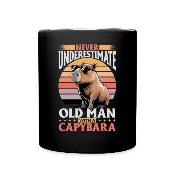 Drôle de Capybara - Mug uni - noir - Devant