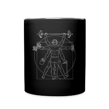 Corps Symétrique Art Design Homme - Mug uni - noir - Devant