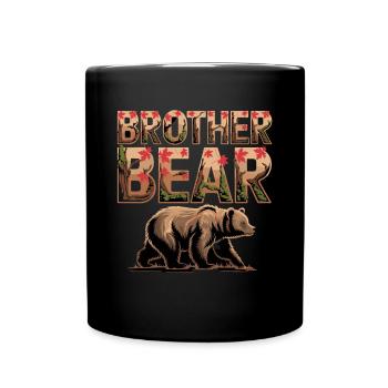 Frère Ours Nature Sauvage Style Aventure Nature - Mug uni - noir - Devant