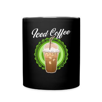 Café glacé Café glacé Cadeau d’amateur de café - Mug uni - noir - Devant
