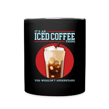 Iced Coffee Coffee Coffee Gift - Full Colour Mug - black - Front