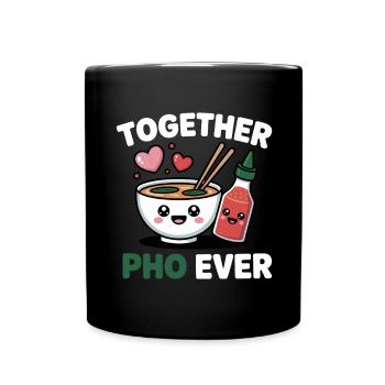 Together Pho Ever Vietnam Voyage Nouilles Soup Pho - Mug uni - noir - Devant
