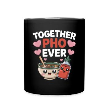 Together Pho Ever Vietnam Voyage Nouilles Soup Pho - Mug uni - noir - Devant