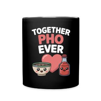 Together Pho Ever Vietnam Travel Noodle Soup Pho - Full Colour Mug - black - Front
