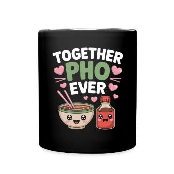 Together Pho Ever Vietnam Voyage Nouilles Soup Pho - Mug uni - noir - Devant