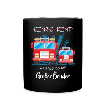 Annonce de la progéniture | Je serai un grand frère en 2027 - Mug uni - noir - Devant