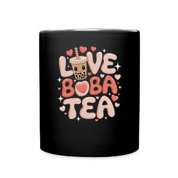 Love Boba Tea, Japonais - Mug uni - noir - Devant