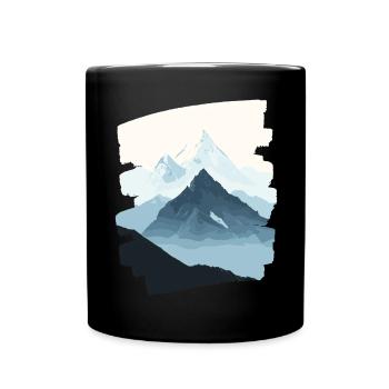 Mountains Climbing Climbers Hiking - Full Colour Mug - black - Front