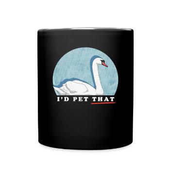 Schwan Schwäne Schwanenliebhaber Geschenke - Tasse einfarbig - Schwarz - Vorne