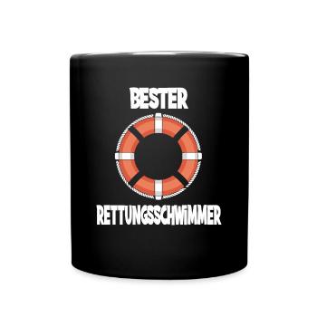 Best Lifeguard Life Lifebuoy - Full Colour Mug - black - Front