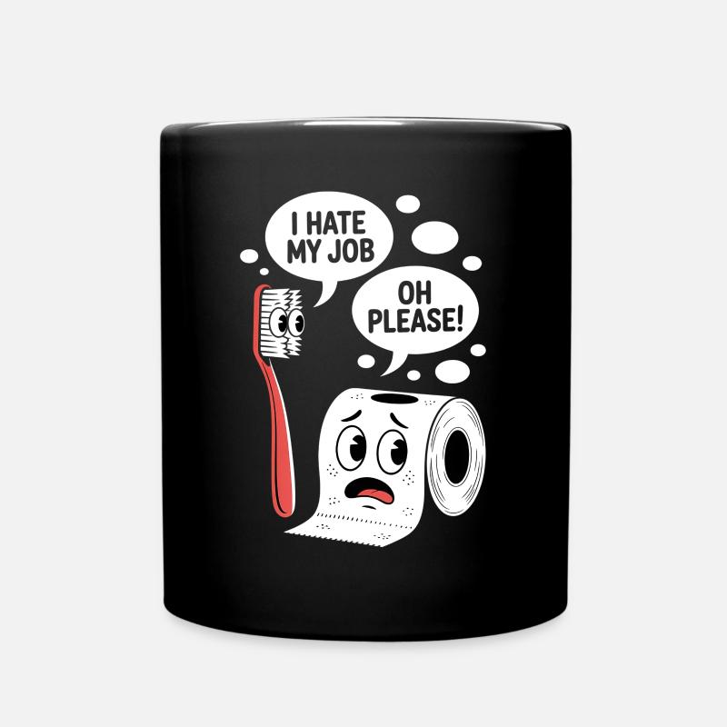 Funny Comic Saying Sarcastic Funny - Full Colour Mug - black