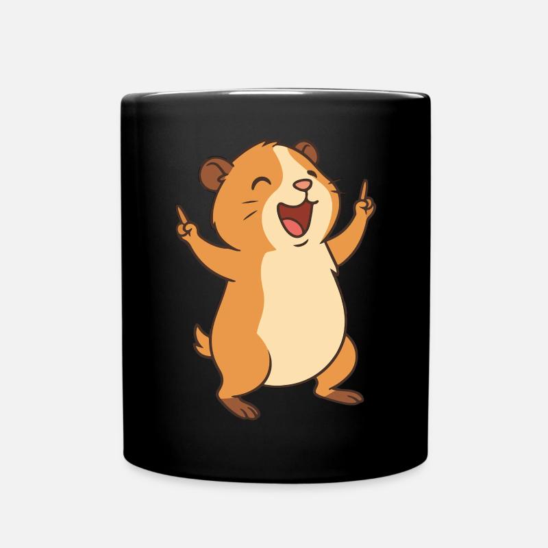 Happy Cavy Kid - Tasse einfarbig - Schwarz