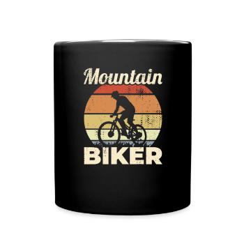 VTT vintage - Mug uni - noir - Devant