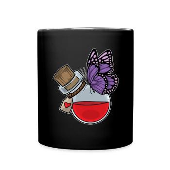 Potion de papillon - Mug uni - noir - Devant
