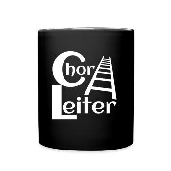 Chorleiter Chor Leiter Chorleiterin Dirigent - Tasse einfarbig - Schwarz - Vorne
