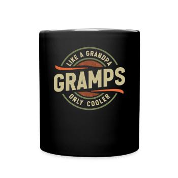 Gramps Comme un Papi Seulement plus cool Drôle Papi - Mug uni - noir - Devant