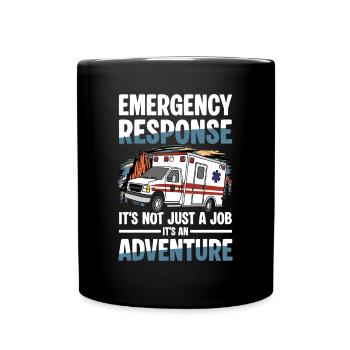 Intervention d’urgence : ce n’est pas seulement un travail, c’est un - Mug uni - noir - Devant