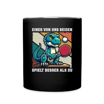Table Tennis Player Table Tennis Play Design - Full Colour Mug - black - Front