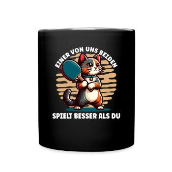 Table Tennis Player Table Tennis Play Design - Full Colour Mug - black - Front
