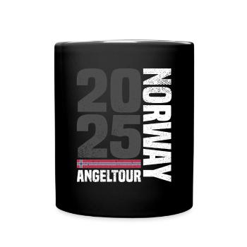 Norwegen Angeltour 2025 - Tasse einfarbig - Schwarz - Vorne