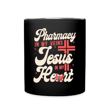 Pharmacy Tech Technician - Tasse einfarbig - Schwarz - Vorne