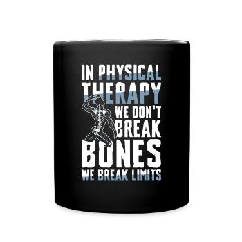 Physiothérapie Surmonter les limites avec l’attitude - Mug uni - noir - Devant