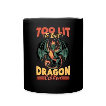 Fantasy Dragon Mythical Creatures - Full Colour Mug - black - Front
