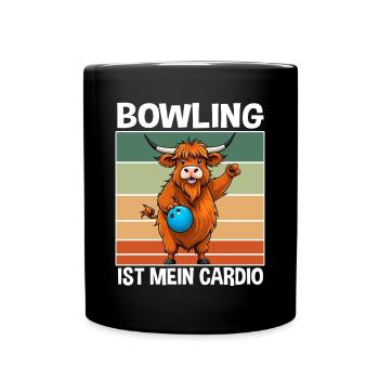 Bowling Outfit Funny Saying Bowling Sport Design - Full Colour Mug - black - Front