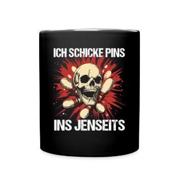 Bowling Outfit Funny Saying Bowling Sport Design - Full Colour Mug - black - Front