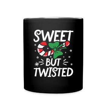 Sweet but twisted - Tasse einfarbig - Schwarz - Vorne