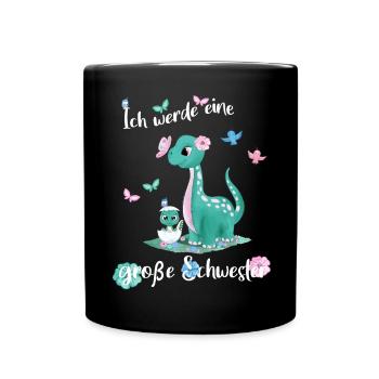 Announcing offspring I'm going to be a big sister in 2027 - Full Colour Mug - black - Front