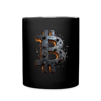 Bitcoin Design for BTC Fans - Full Colour Mug - black - Front