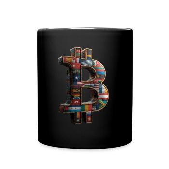Bitcoin Design for BTC Fans - Full Colour Mug - black - Front