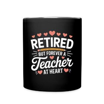 Enseignant à la retraite - Mug uni - noir - Devant