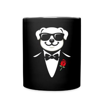 Gentleman Pup - Tasse einfarbig - Schwarz - Vorne